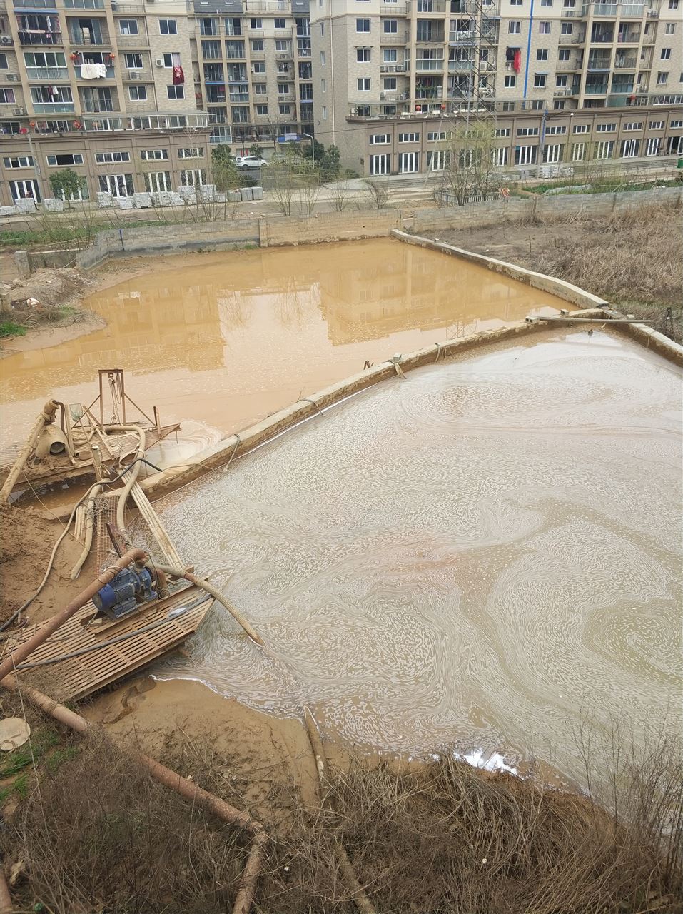 泰山沉淀池淤泥清理-厂区废水池淤泥清淤
